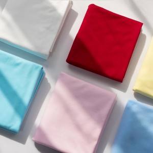 Cotton lycra solid fabric 230gsm in stock